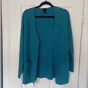 Eileen Fisher Button Front Cardigan-size Small